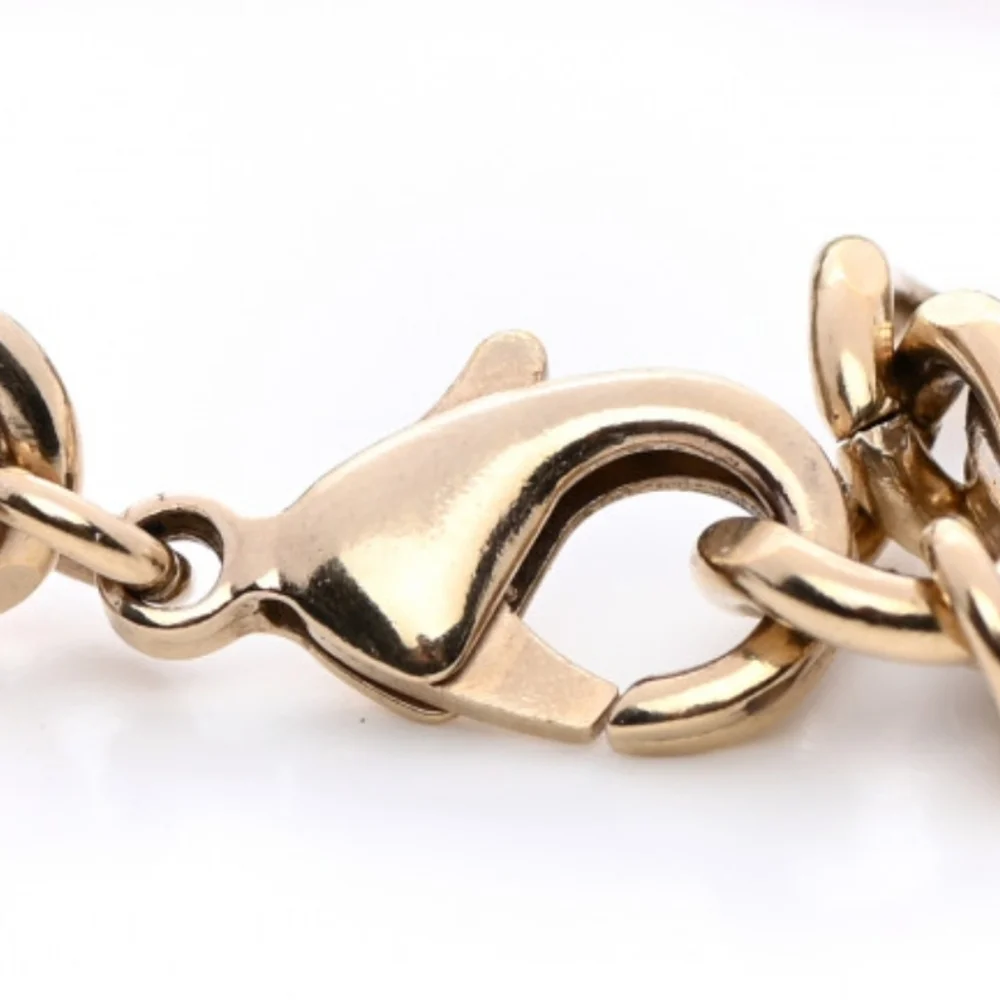 CHANEL IRIDESCENT CHUNKY CHAIN LINK BRACELET - Picture 3 of 7